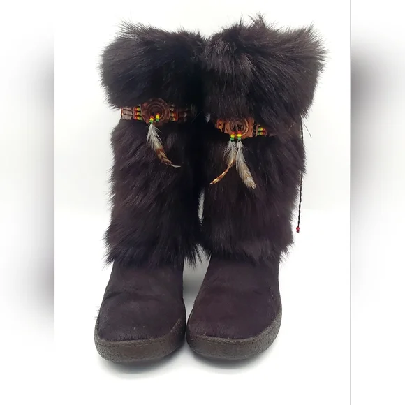 PAJAR Fur Goat Winter Ski Boots 40 - Picture 5 of 16